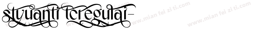 styuanti tcregulai字体转换